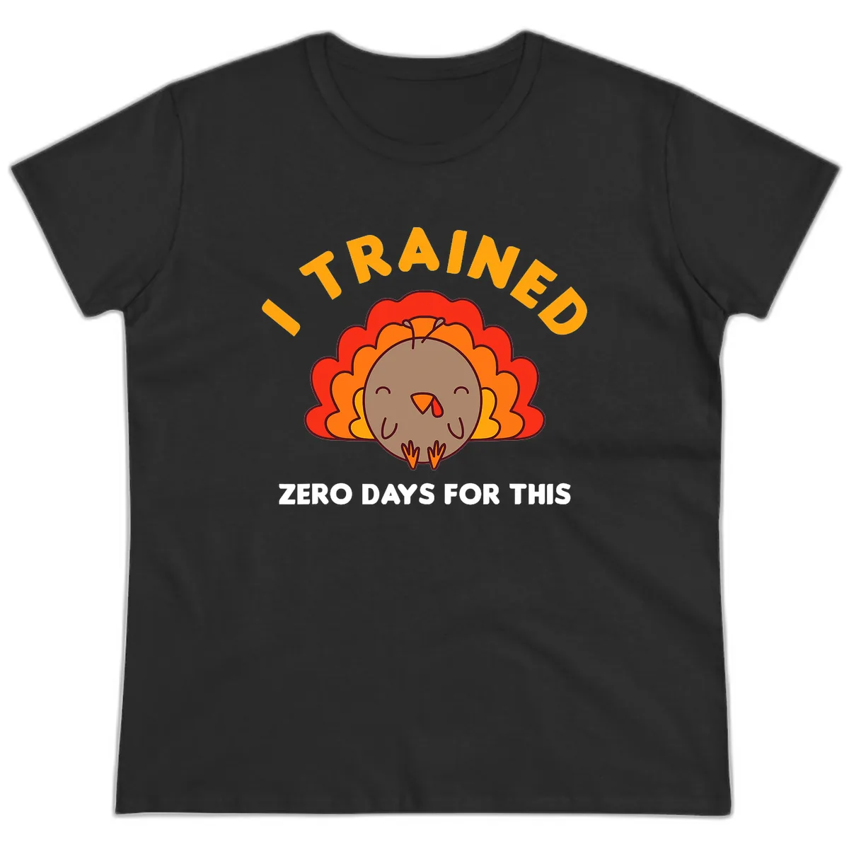 I Trained Zero Days For This Ladies Tee in Black