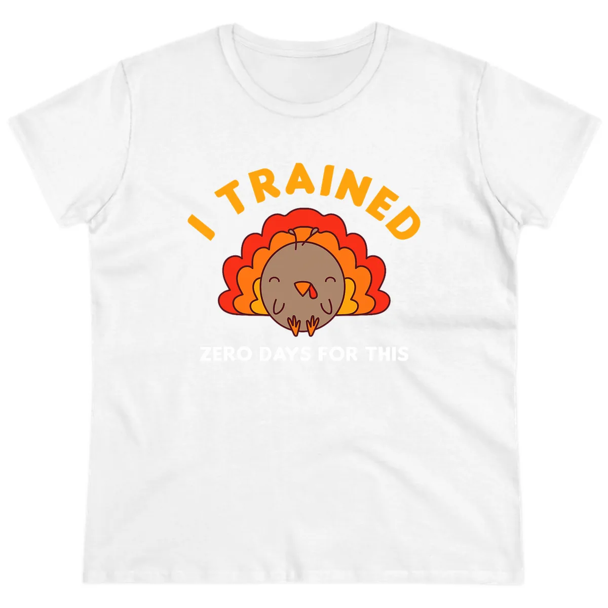 I Trained Zero Days For This Ladies Tee in White