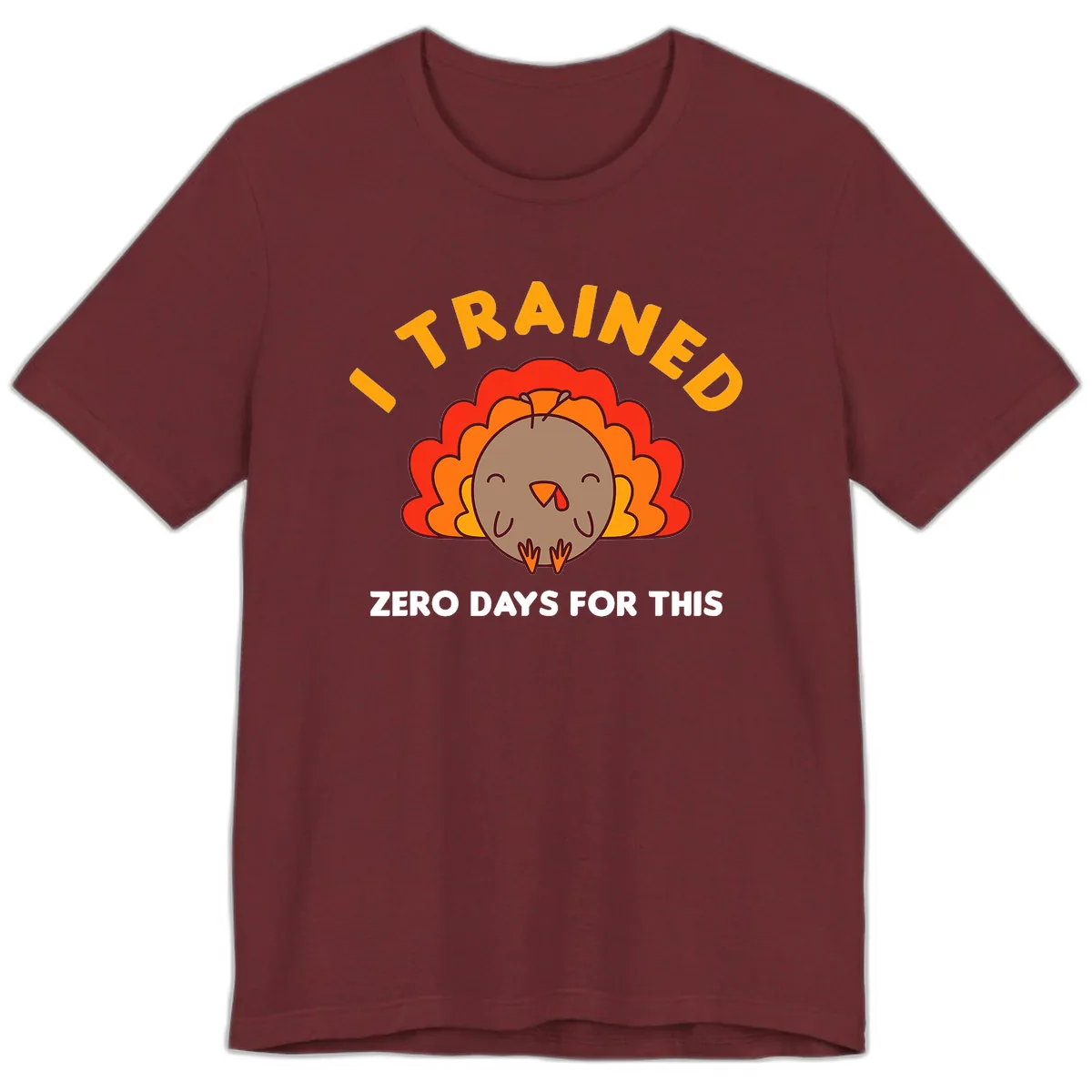 I Trained Zero Days For This Premium T-Shirt in Heather Cardinal