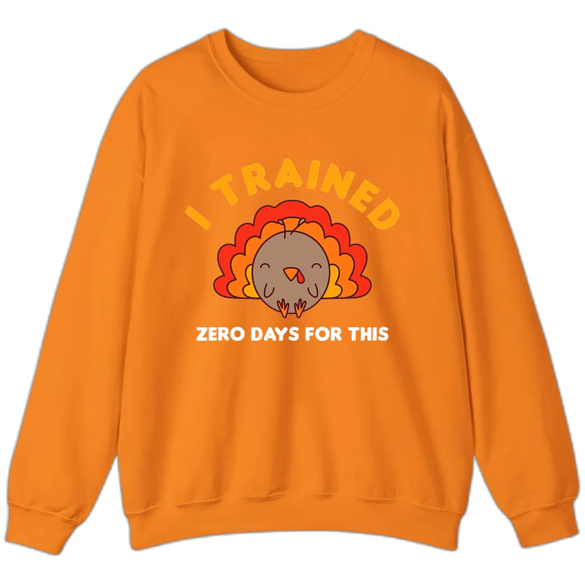 I Trained Zero Days For This Sweatshirt in Safety Orange