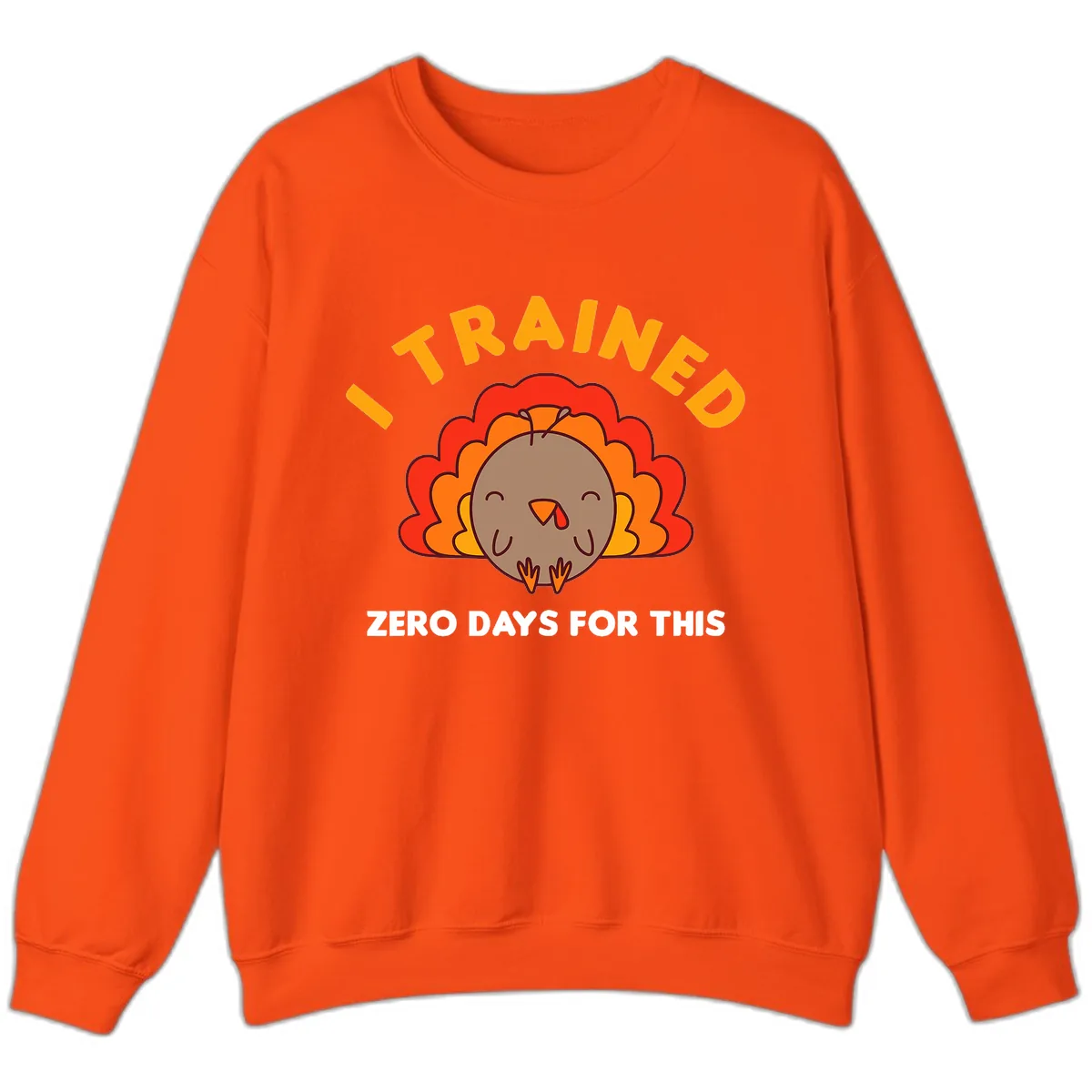 I Trained Zero Days For This Sweatshirt in Orange