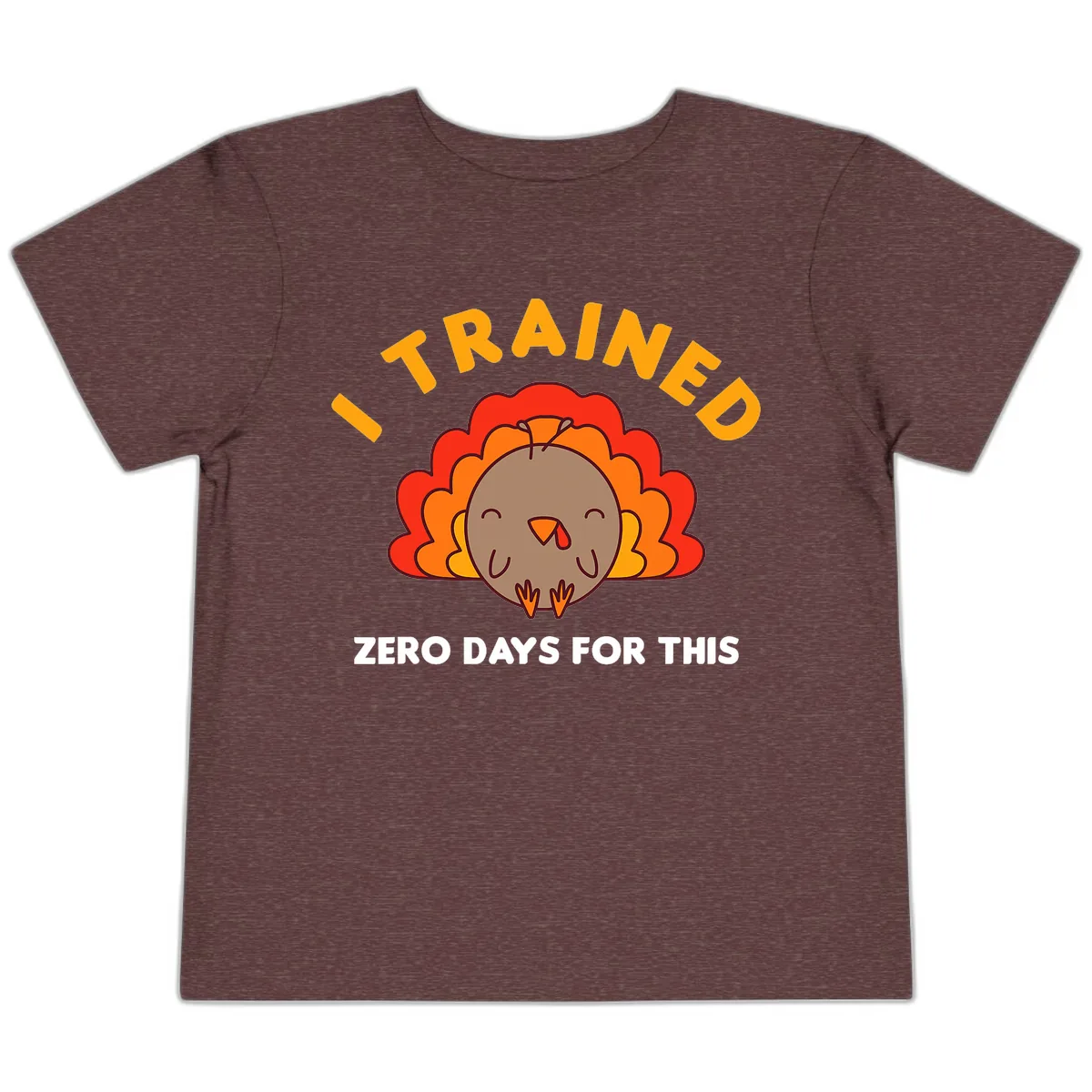 I Trained Zero Days For This Toddler T-Shirt in Heather Maroon