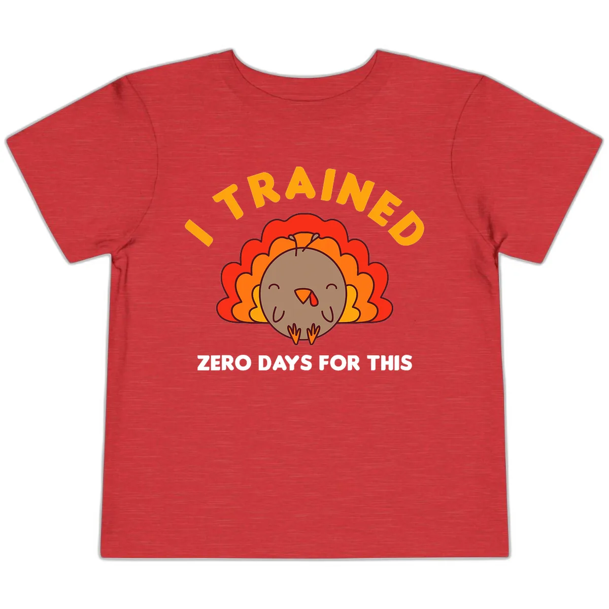 I Trained Zero Days For This Toddler T-Shirt in Heather Red
