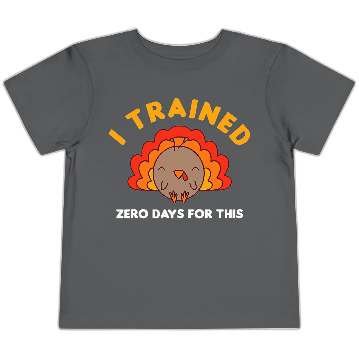 I Trained Zero Days For This Toddler T-Shirt in Asphalt