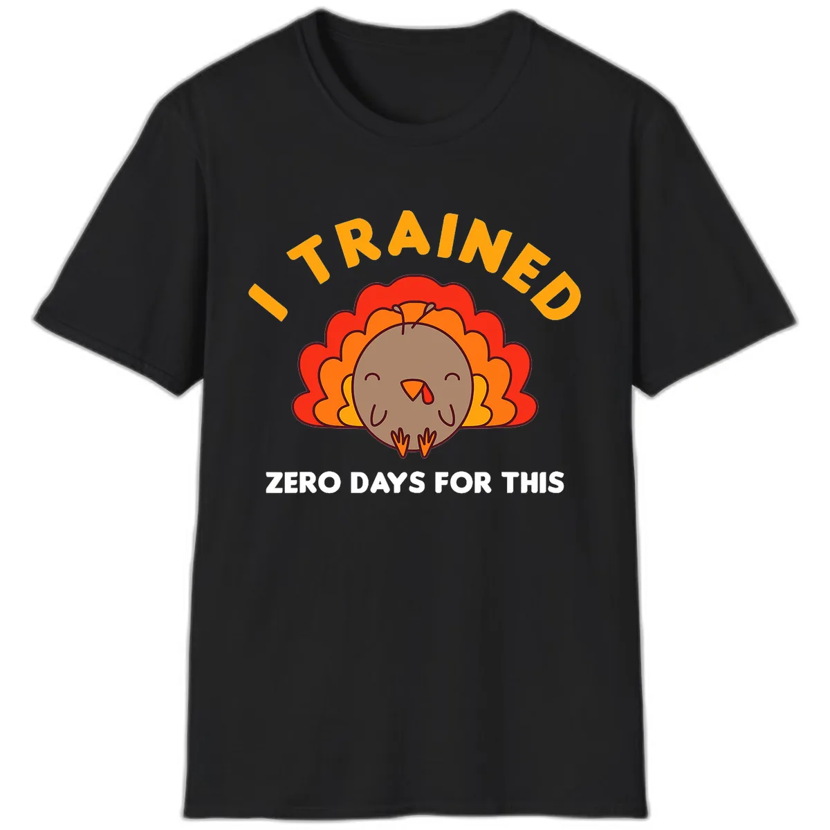 I Trained Zero Days For This T-Shirt in Black