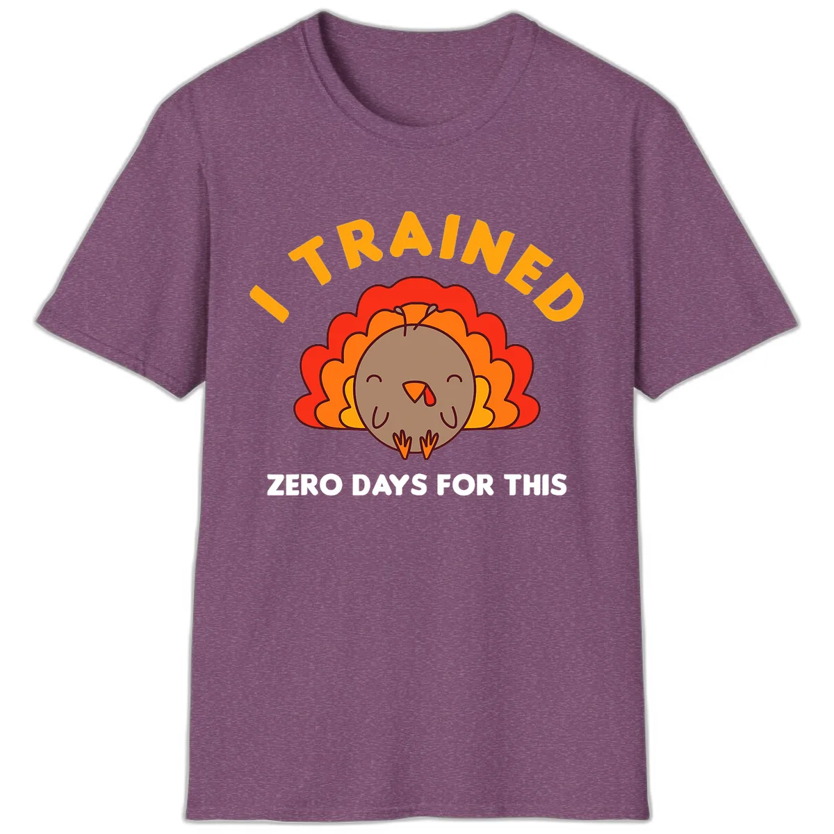 I Trained Zero Days For This T-Shirt in Heather Maroon
