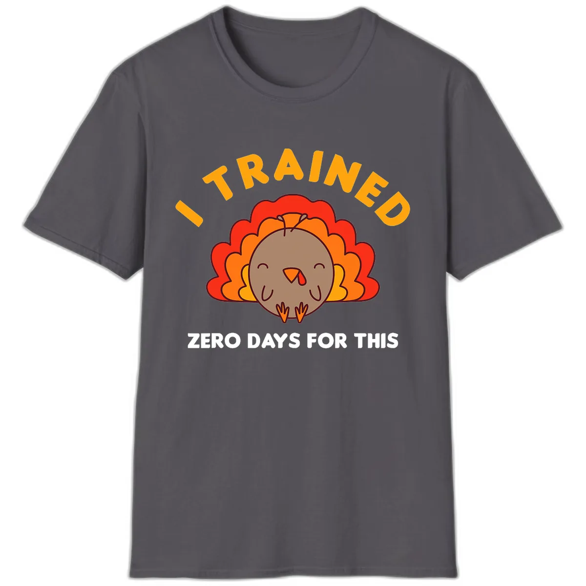 I Trained Zero Days For This T-Shirt in Charcoal