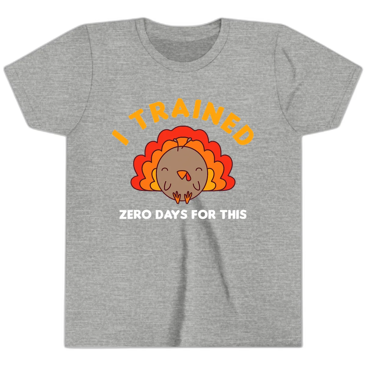I Trained Zero Days For This Youth T-Shirt in Athletic Heather