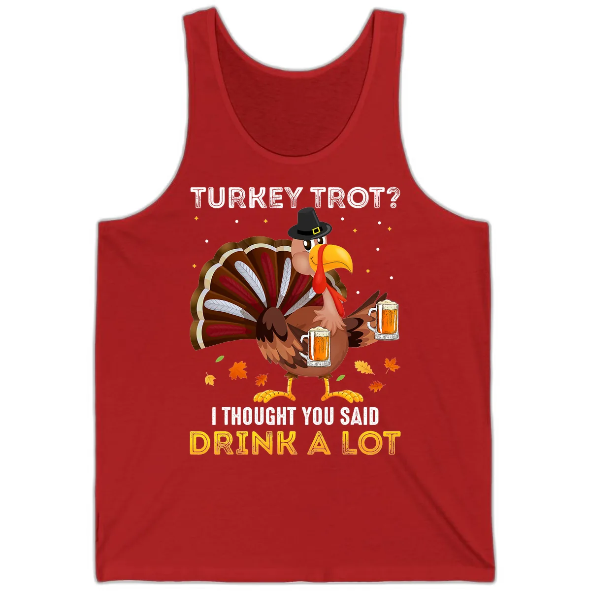 Turkey Trot Drink A Lot Tank in Red