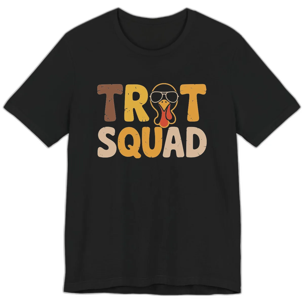Turkey Trot Squad Graphic Premium T-Shirt in Black