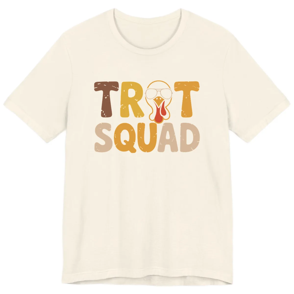 Turkey Trot Squad Graphic Premium T-Shirt in Natural