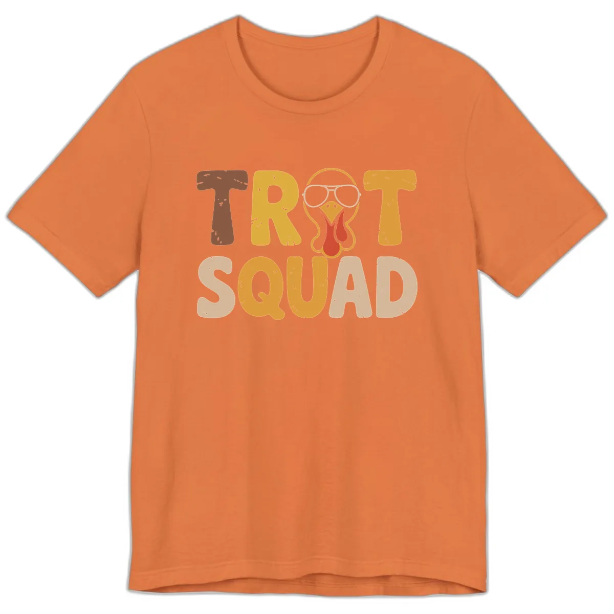 Turkey Trot Squad Graphic Premium T-Shirt in Burnt Orange
