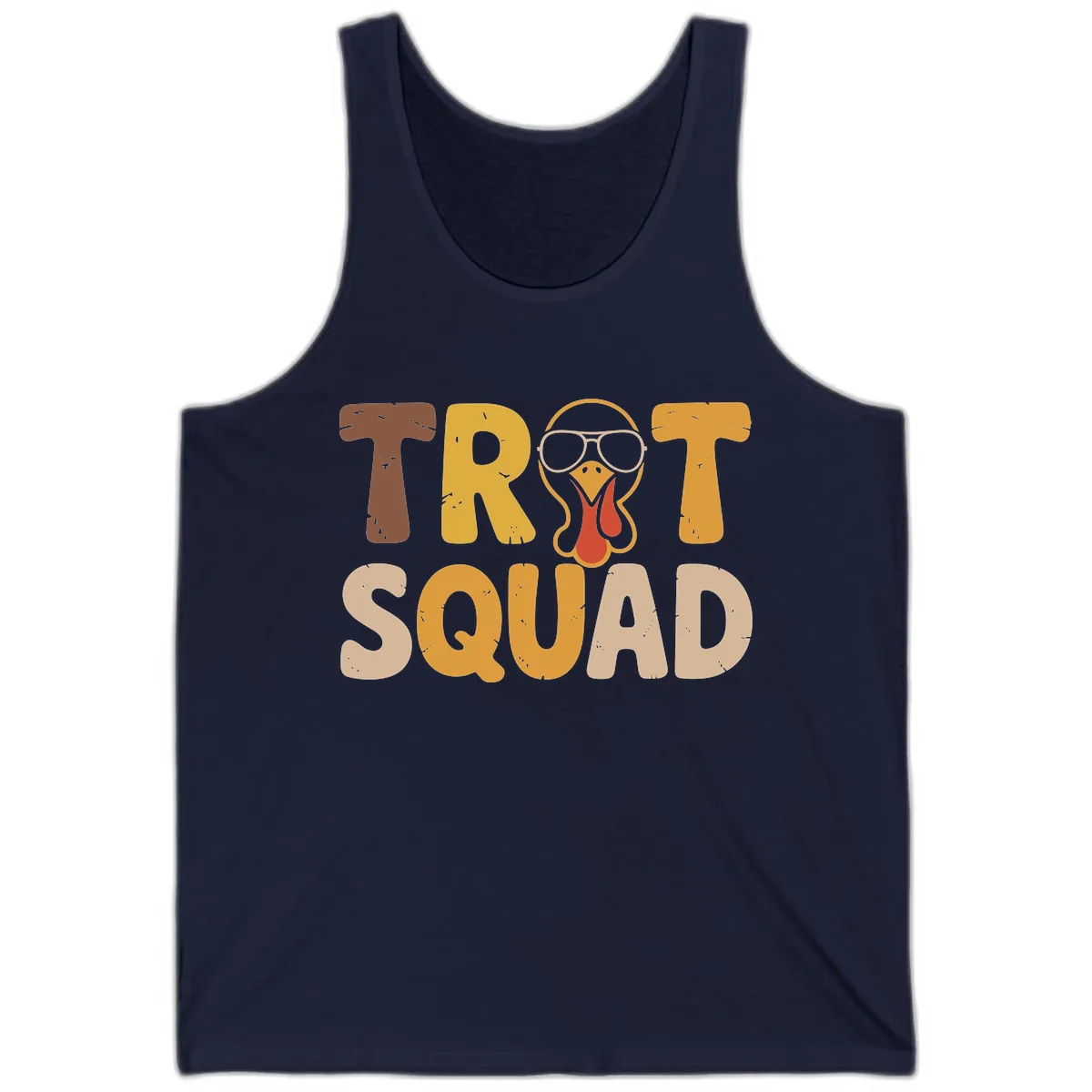 Turkey Trot Squad Graphic Tank in Navy
