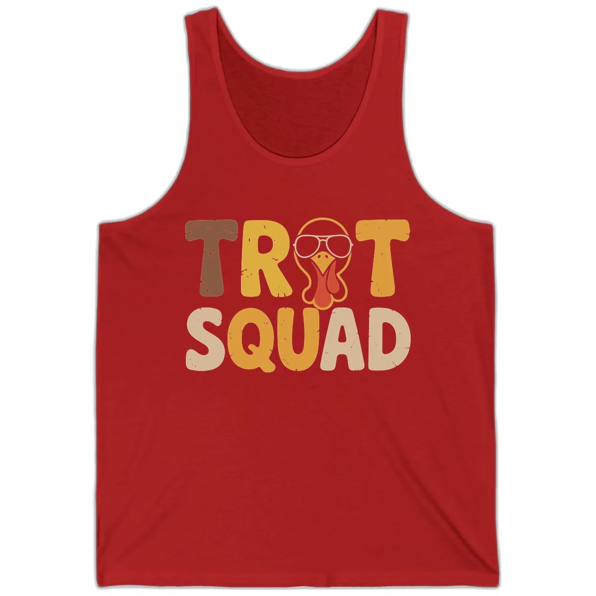 Turkey Trot Squad Graphic Tank in Red
