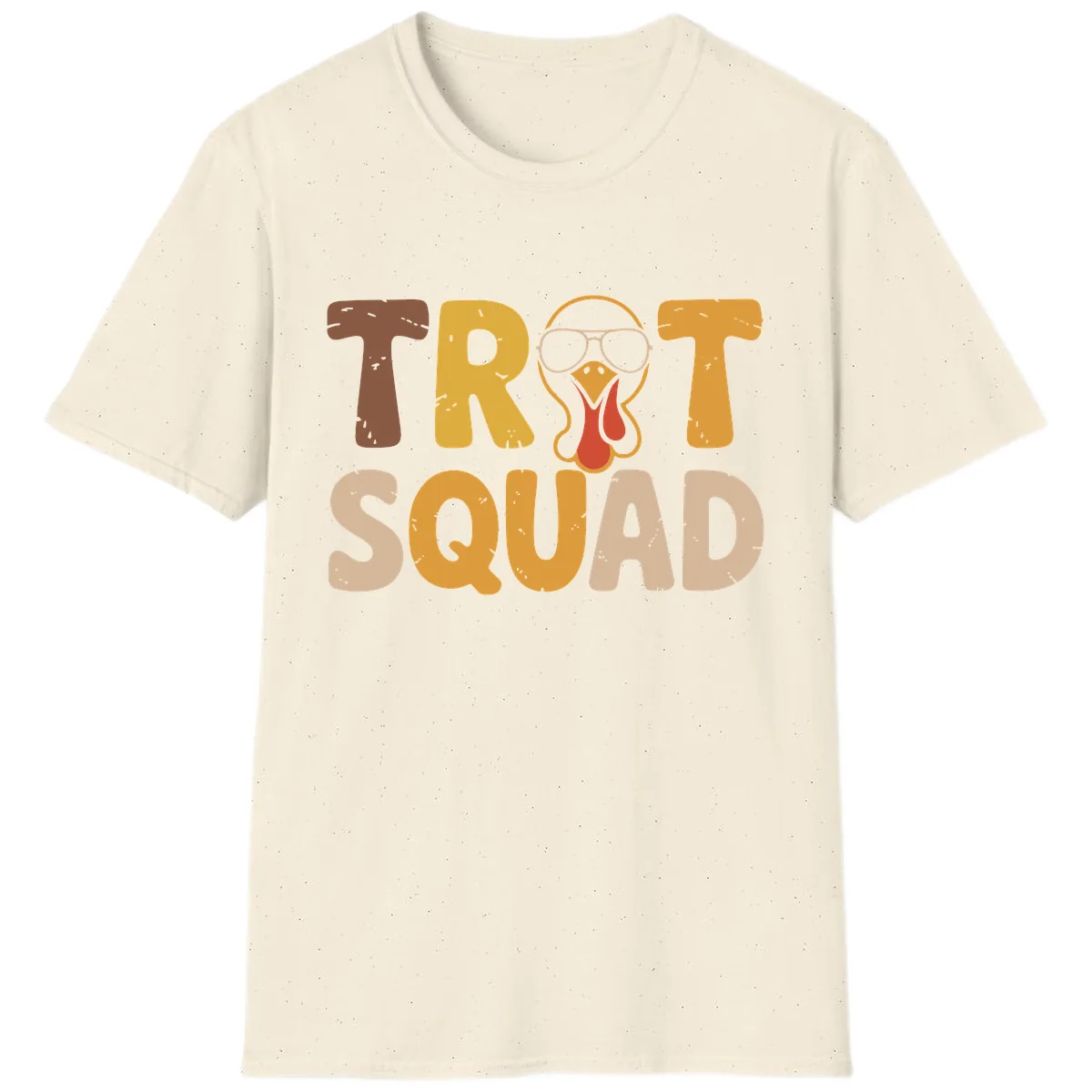 Turkey Trot Squad Graphic T-Shirt in Natural