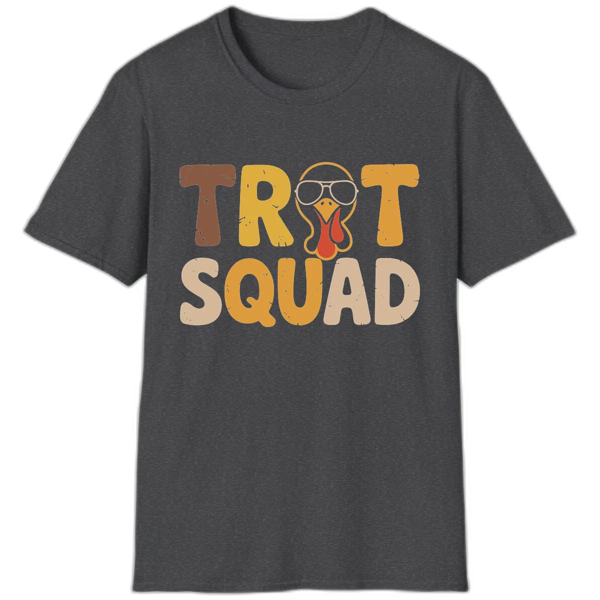 Turkey Trot Squad Graphic T-Shirt in Dark Heather