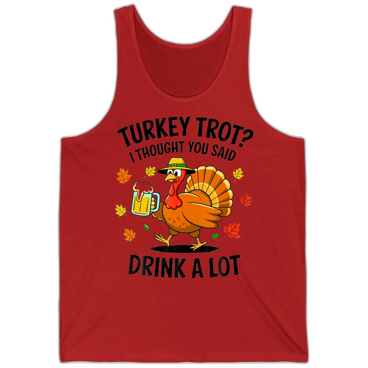 Turkey Trot Drink A Lot Tank in Red