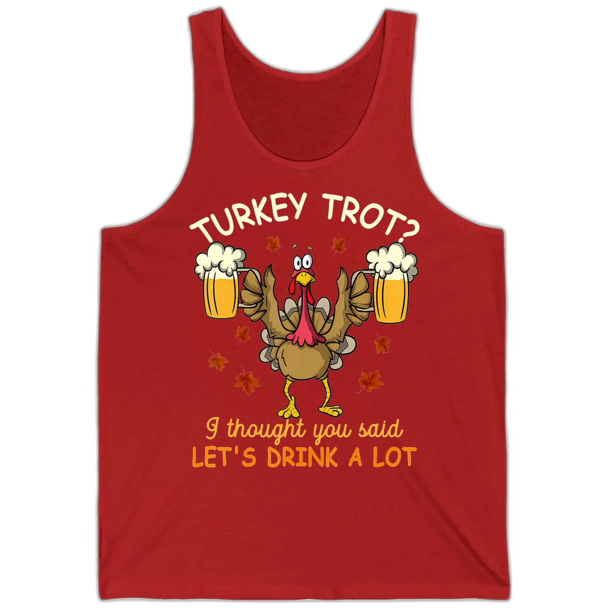 Turkey Trot Drink A Lot Tank in Red