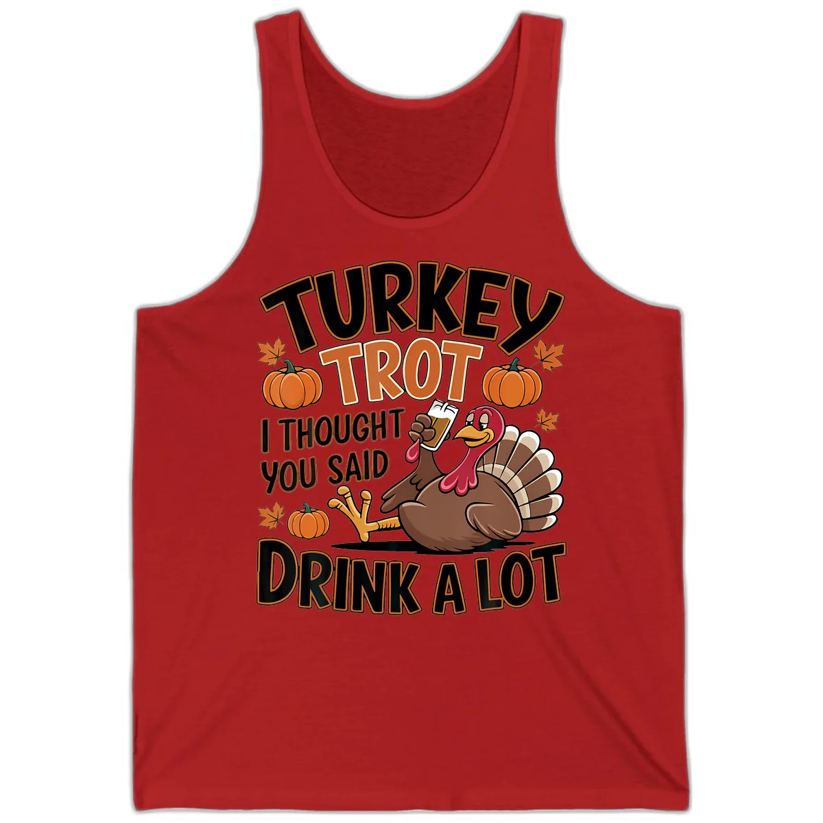 Turkey Trot Drink A Lot Tank in Red