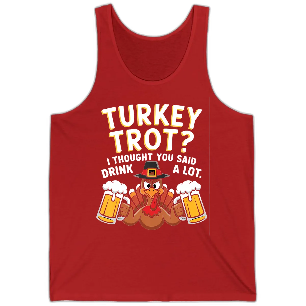 Turkey Trot Drink A Lot Tank in Red