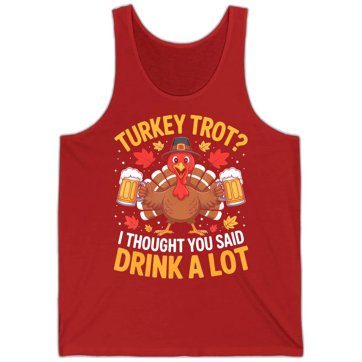Turkey Trot Drink A Lot Tank in Red