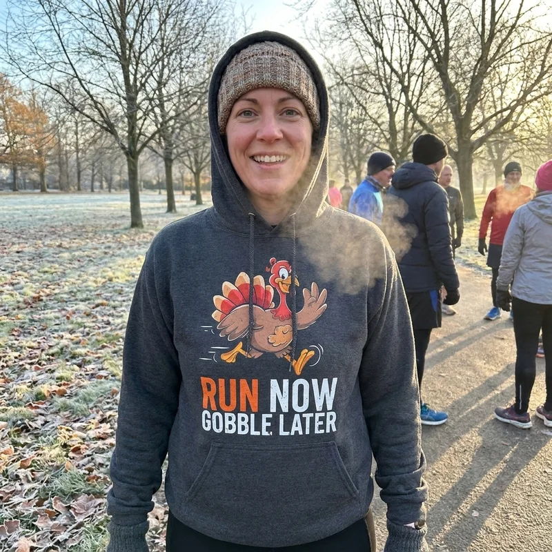 Cold-Morning Trotter Layering: From Start to Finish - Turkey Trot Shirts