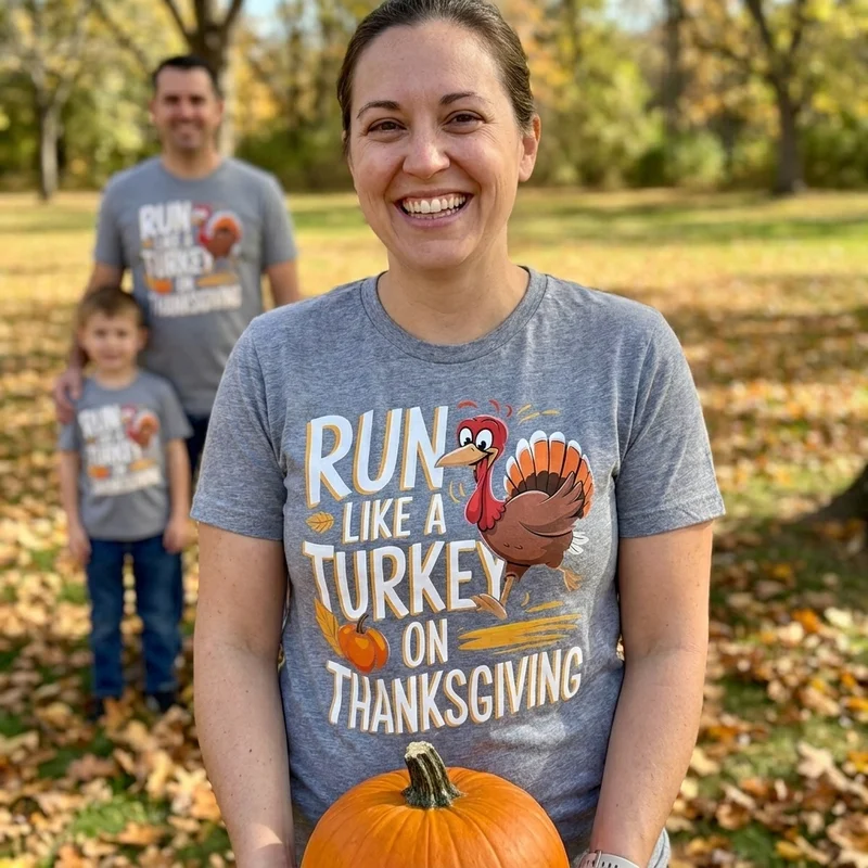 Family Trot Squad: Last-Minute Matching Sets - Turkey Trot Shirts