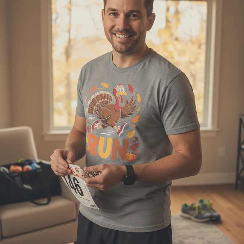 How to Tie a Race Bib (Without Stabbing Yourself With a Pin) - Turkey Trot Shirts