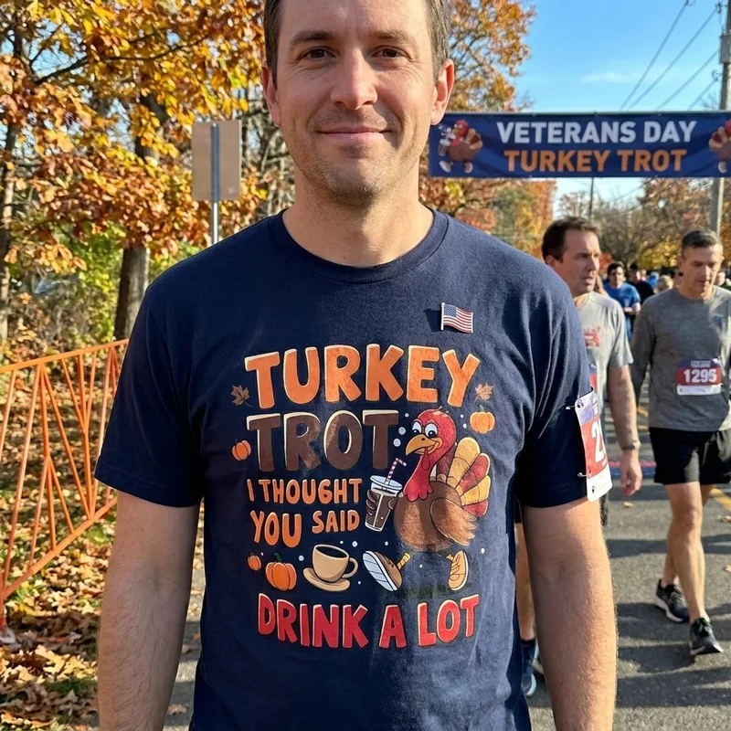 Turkey Trot Shirts for Veterans Day Weekend Runners - Turkey Trot Shirts