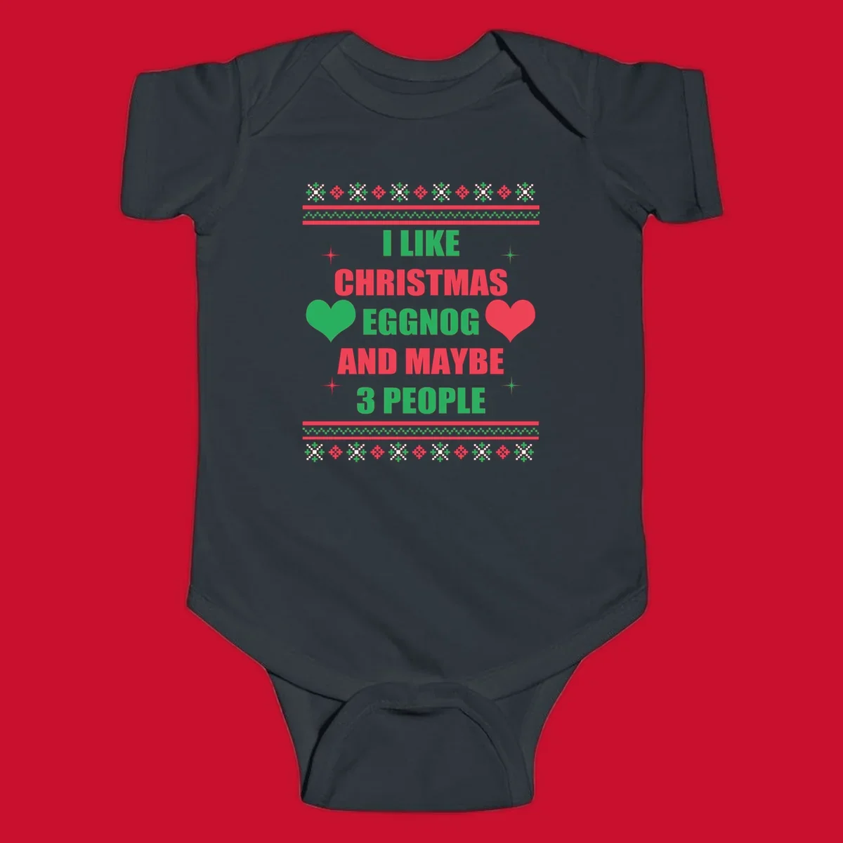 Christmas eggnog and maybe 3 people text design with hearts and festive border. Christmas-eggnog-people.