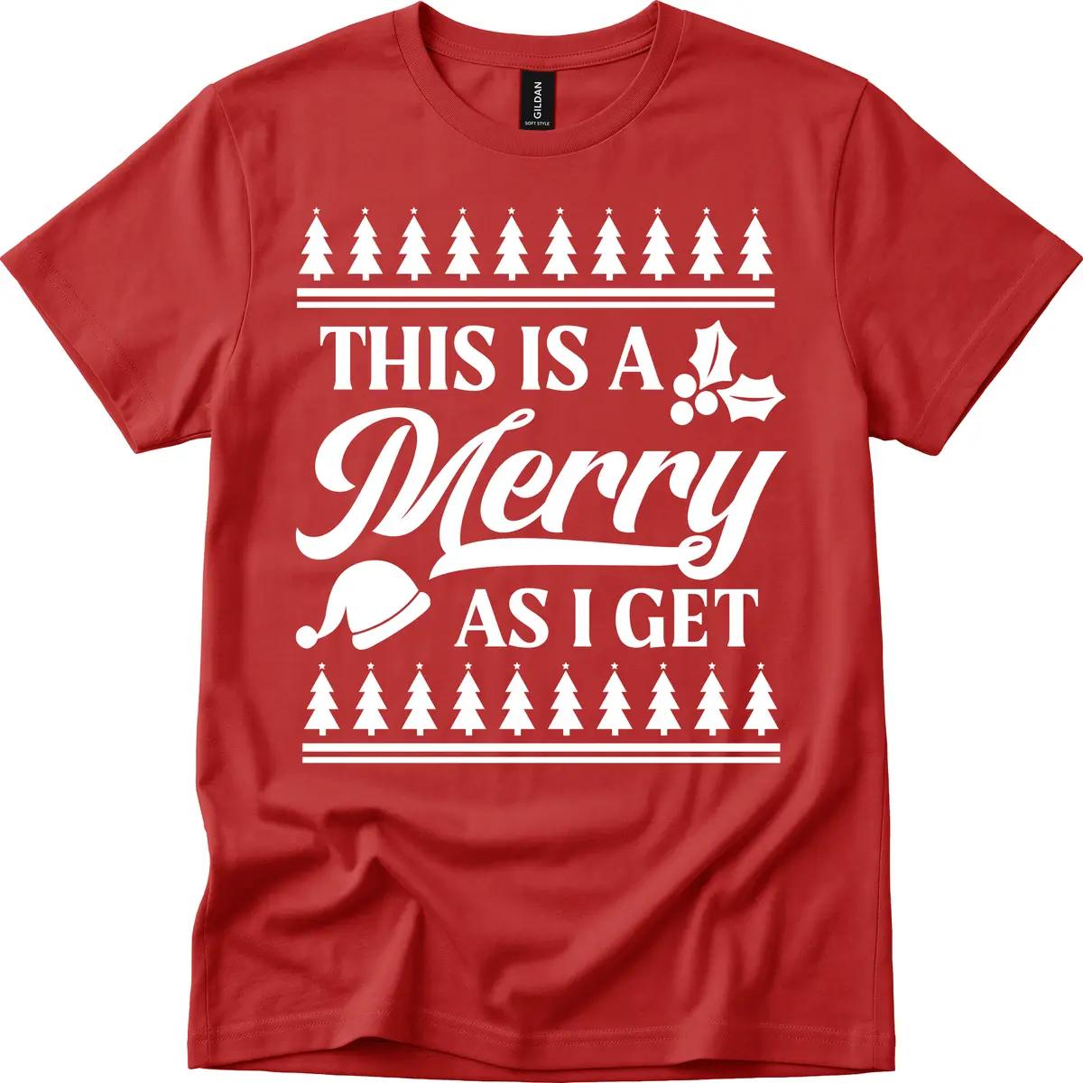 This Is A Merry As I Get T-Shirt in Red