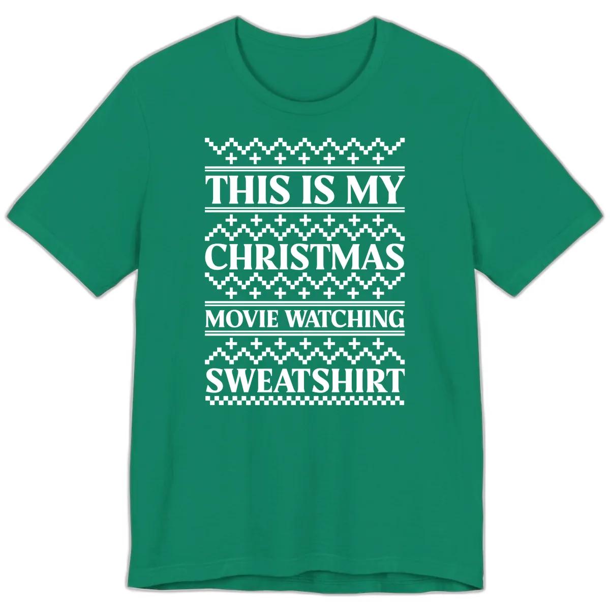 My Christmas Movie Watching Sweatshirt Premium T-Shirt in Kelly