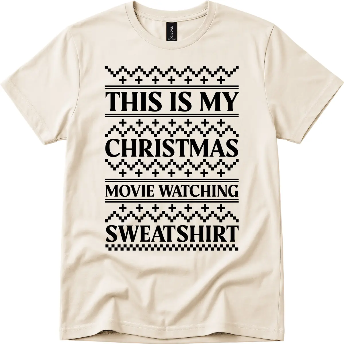 My Christmas Movie Watching Sweatshirt T-Shirt in Natural