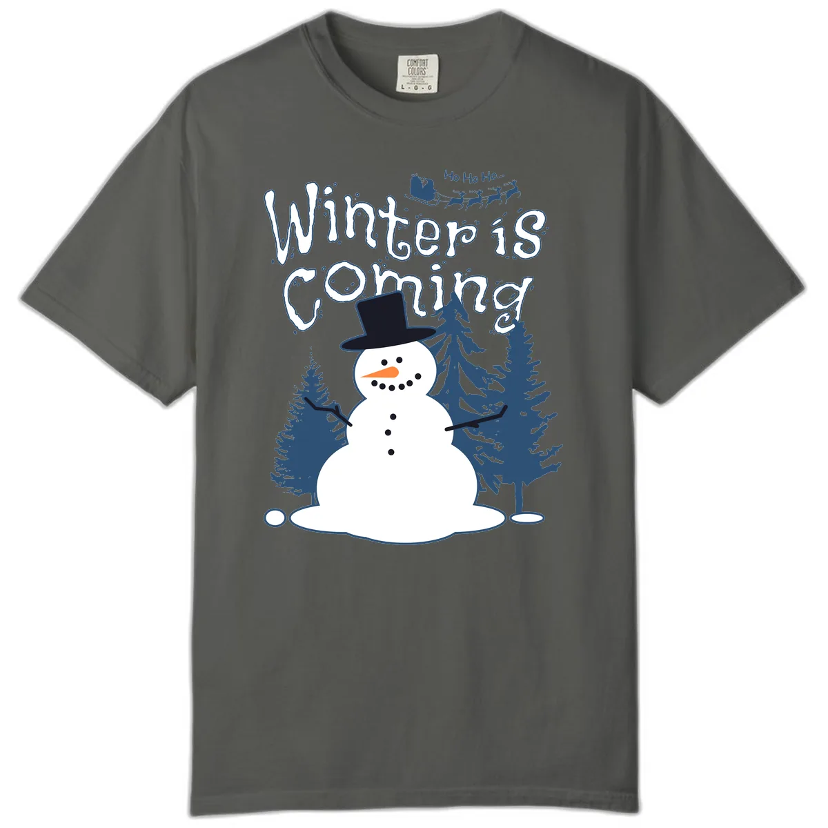 Winter Is Coming Snowman Comfort Color in Pepper
