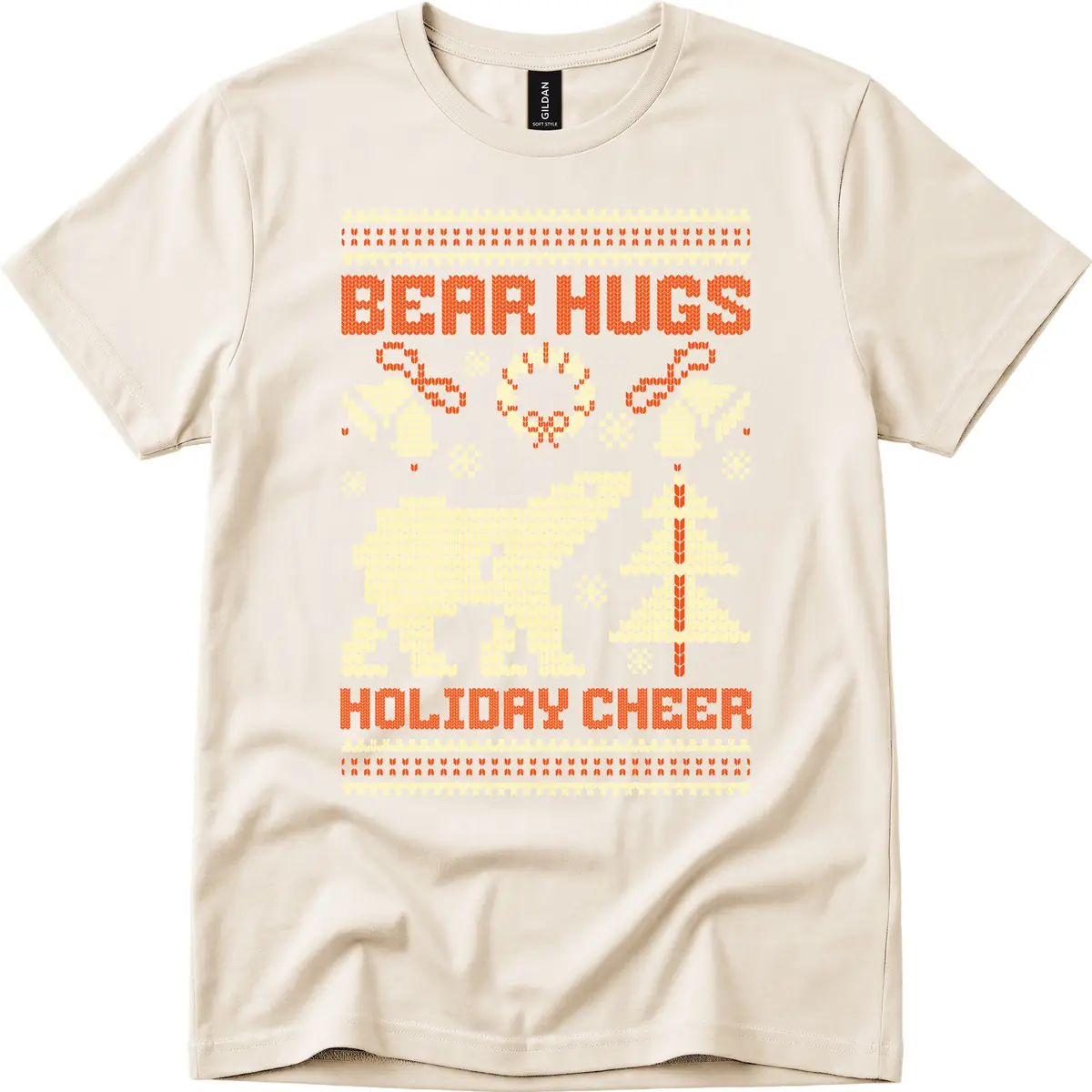 Bear Hugs Holiday Cheer Sweater T-Shirt in Natural