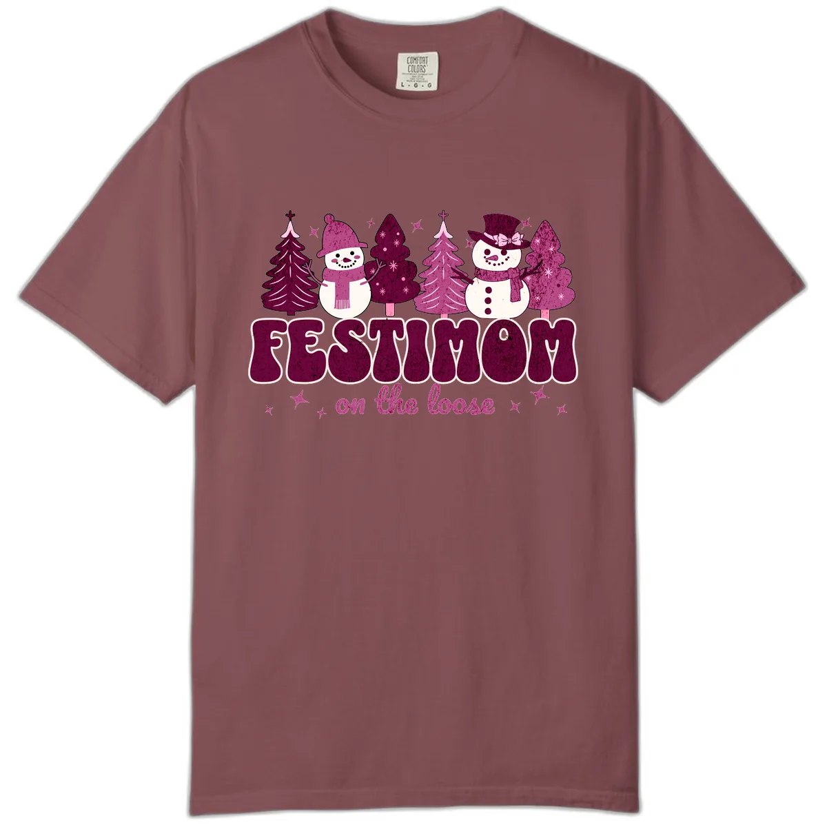 Festivus Mom On The Loose Comfort Color in Brick
