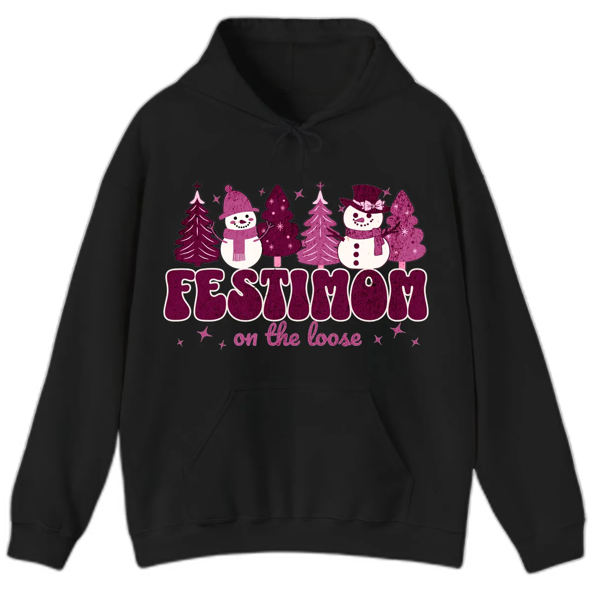 Festivus Mom On The Loose Hoodie in Black