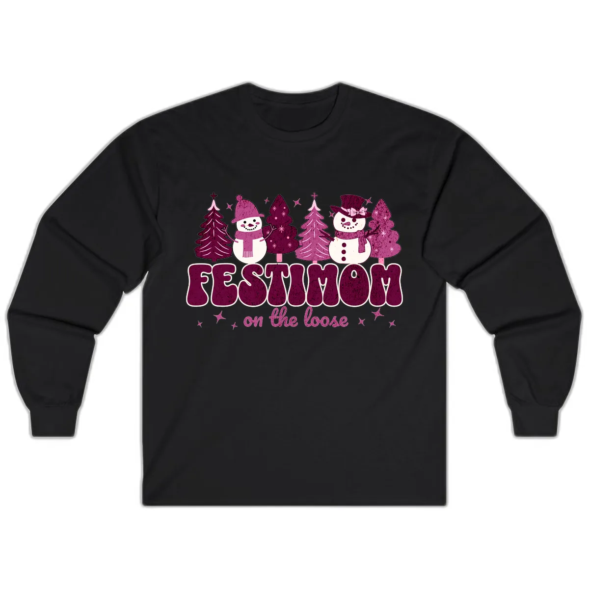 Festivus Mom On The Loose Long Sleeve in Black