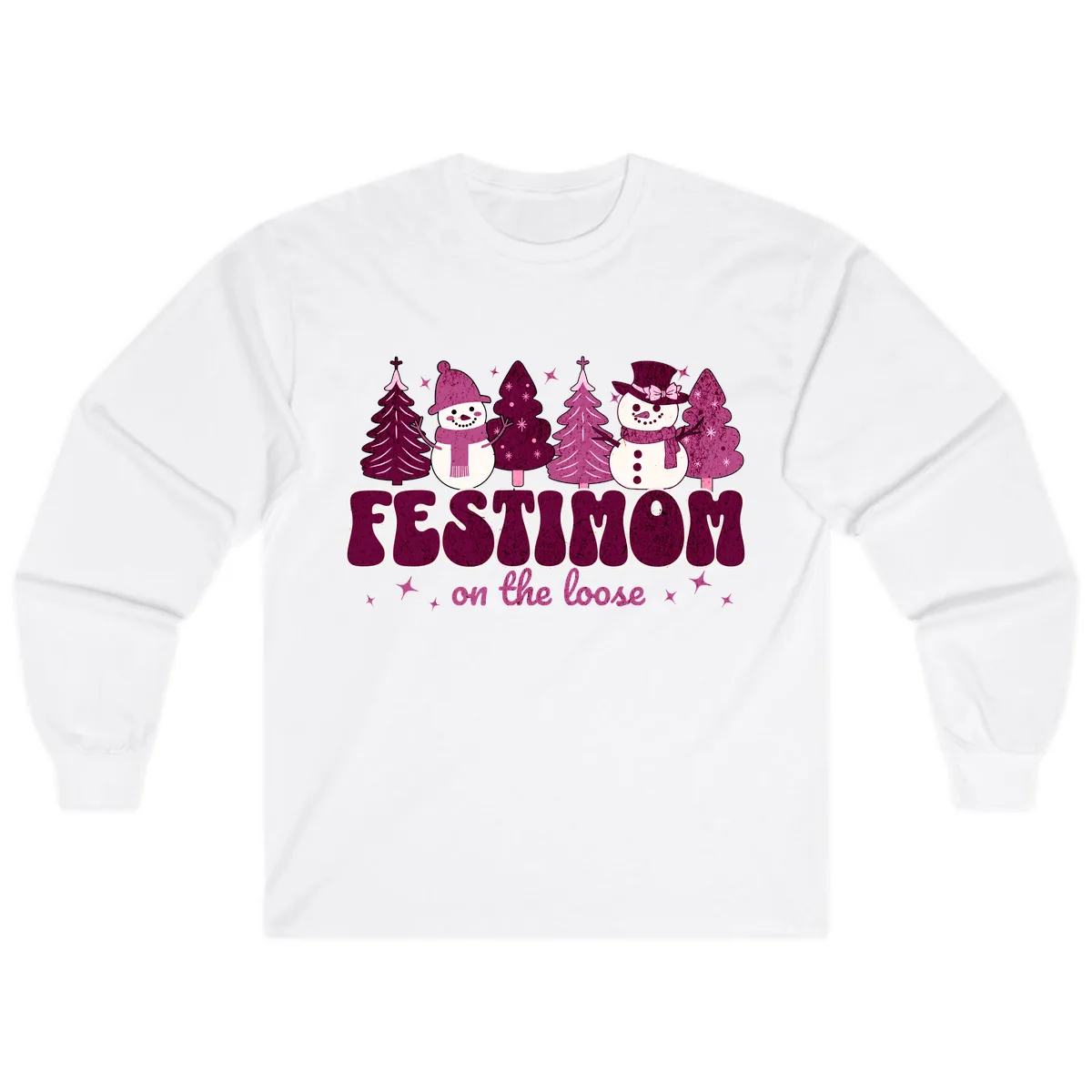 Festivus Mom On The Loose Long Sleeve in White