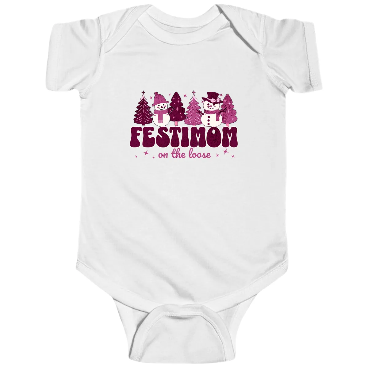 Festivus Mom On The Loose Baby Onesie in White