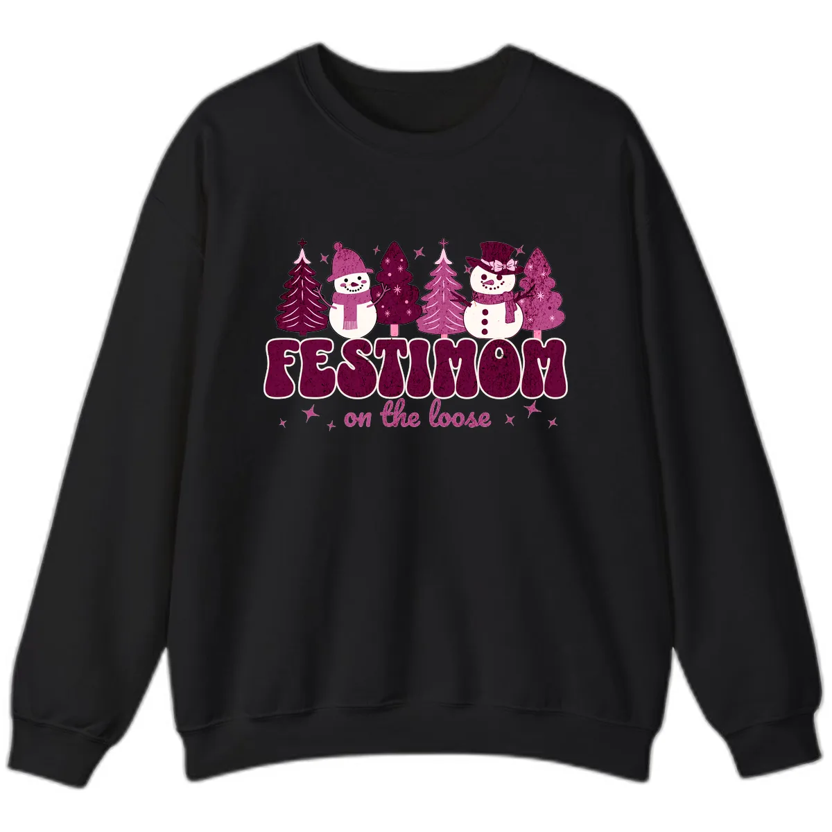 Festivus Mom On The Loose Sweatshirt in Black