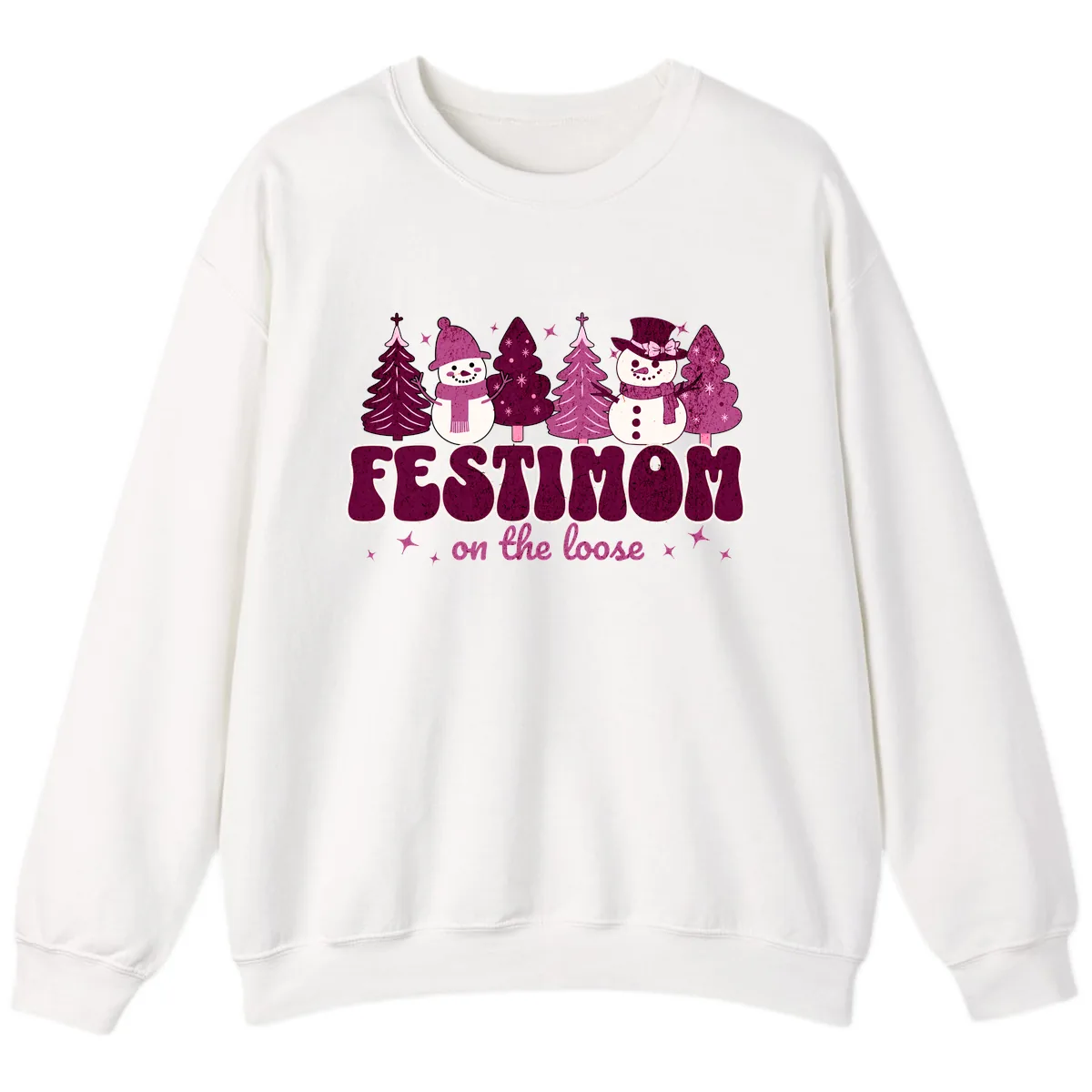 Festivus Mom On The Loose Sweatshirt in White