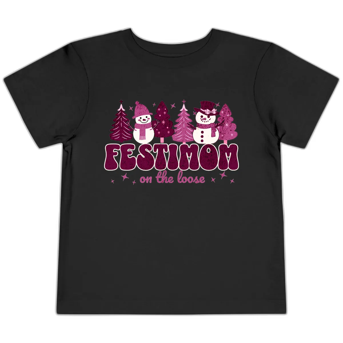 Festivus Mom On The Loose Toddler T-Shirt in Black