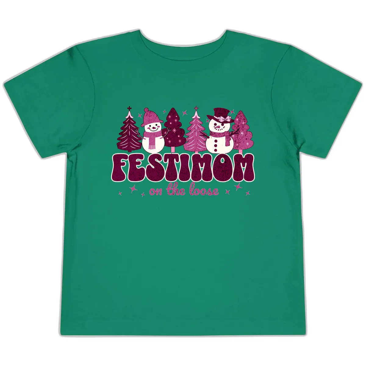 Festivus Mom On The Loose Toddler T-Shirt in Kelly