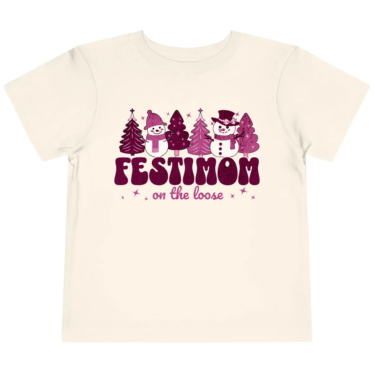 Festivus Mom On The Loose Toddler T-Shirt in Natural