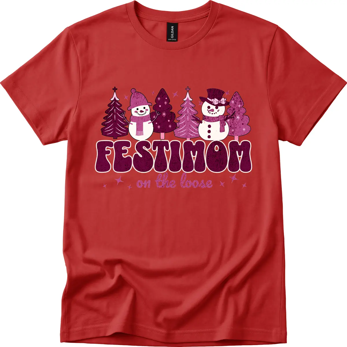 Festivus Mom On The Loose T-Shirt in Red
