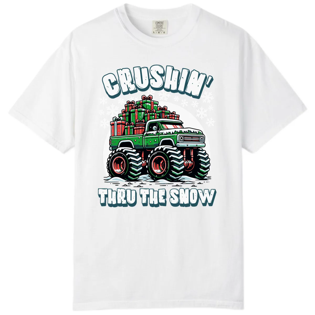 Monster Truck Crushing Presents Comfort Color in White