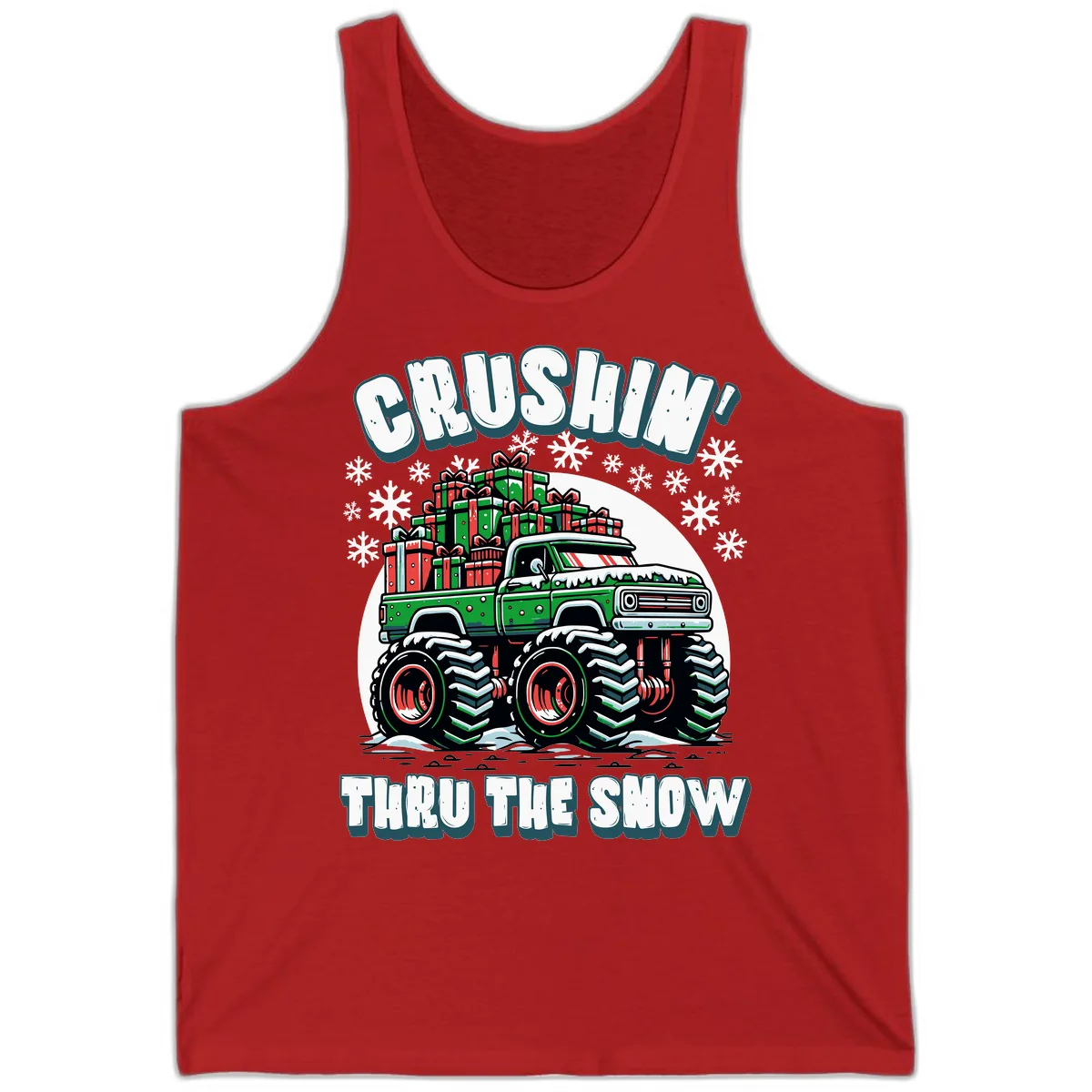 Monster Truck Crushing Presents Tank in Red