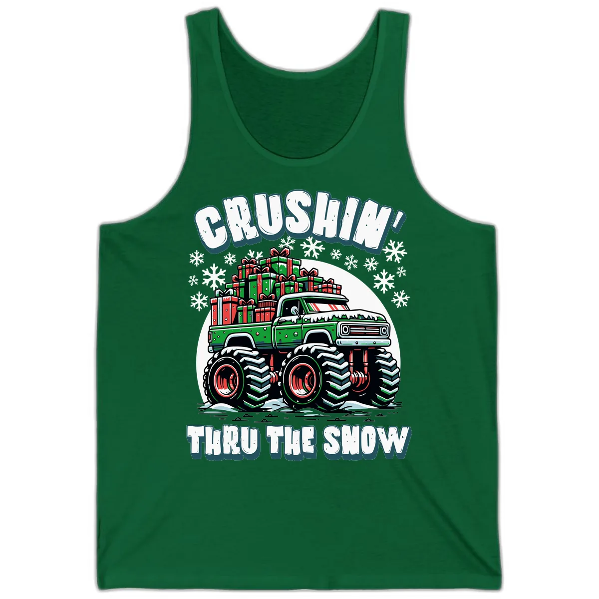 Monster Truck Crushing Presents Tank in Kelly