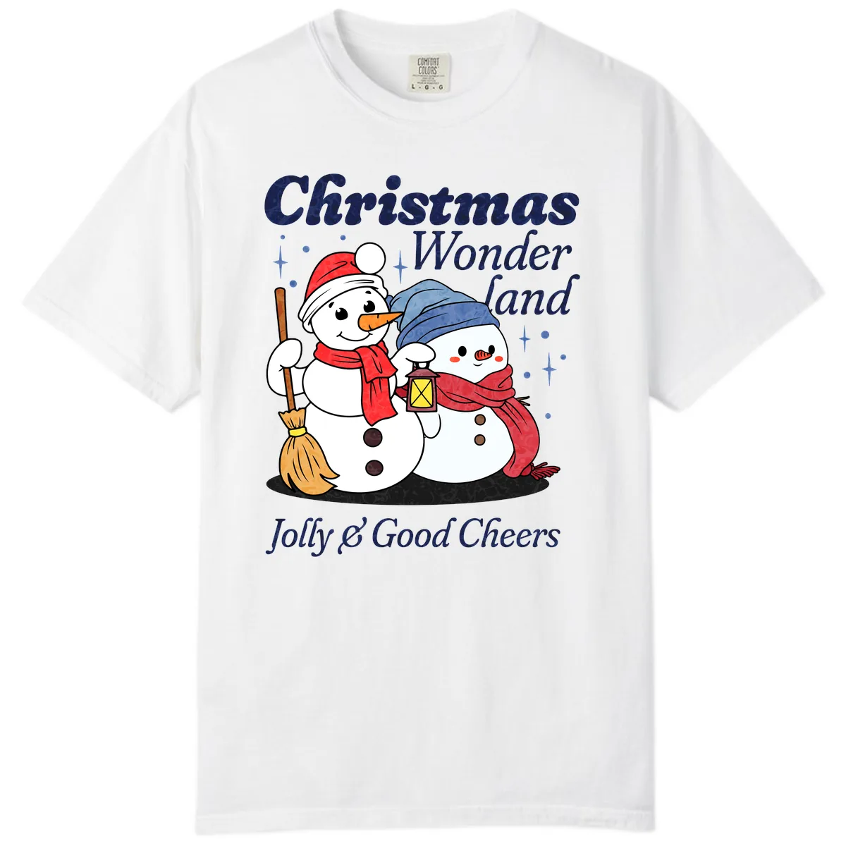 Christmas Wonderland Snowmen Comfort Color in White